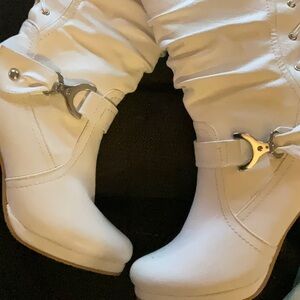 Women's White Boots